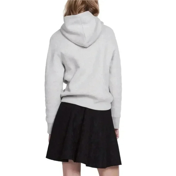 Sandro Paris Just Love U Hoodie Grey Size 2 - Picture 2 of 12
